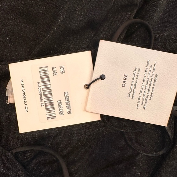 NEW MISHA MOURA JUMPSUIT SIZE 2 Elegant Black - Picture 12 of 13